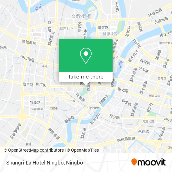 Shangri-La Hotel Ningbo map