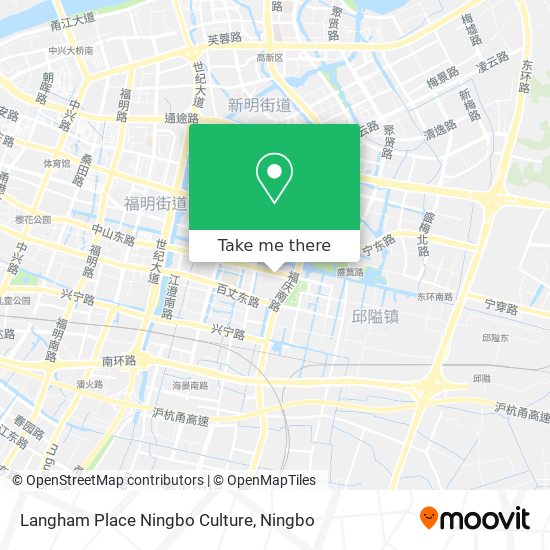 Langham Place Ningbo Culture map