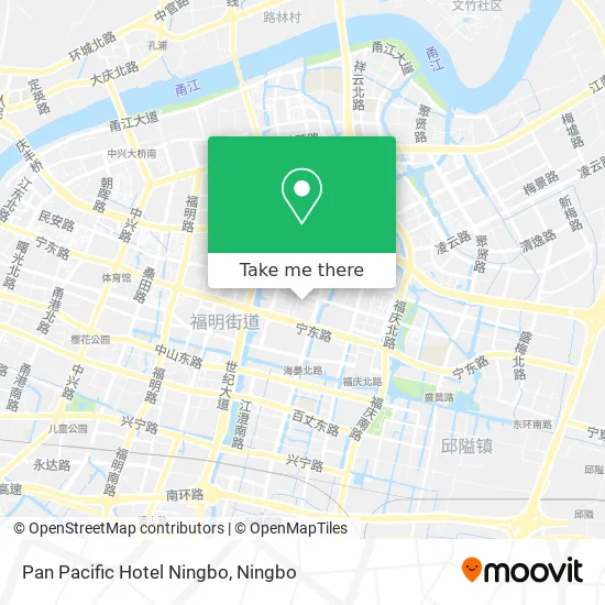 Pan Pacific Hotel Ningbo map