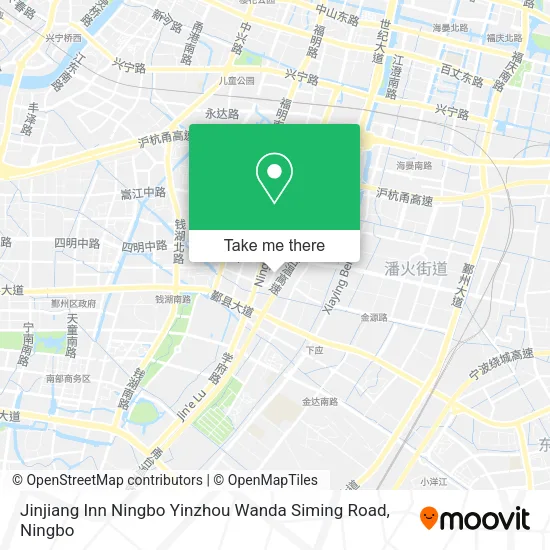 Jinjiang Inn Ningbo Yinzhou Wanda Siming Road map