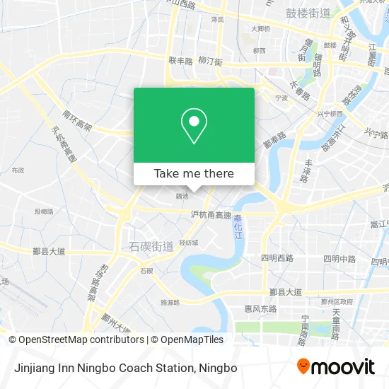 Jinjiang Inn Ningbo Coach Station map