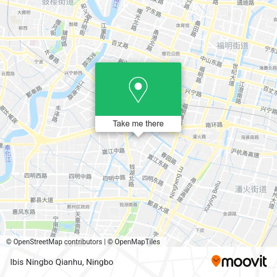 Ibis Ningbo Qianhu map