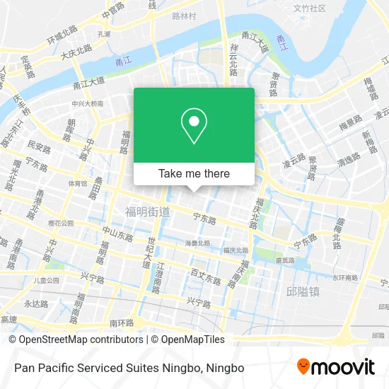 Pan Pacific Serviced Suites Ningbo map