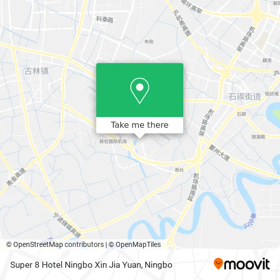 Super 8 Hotel Ningbo Xin Jia Yuan map