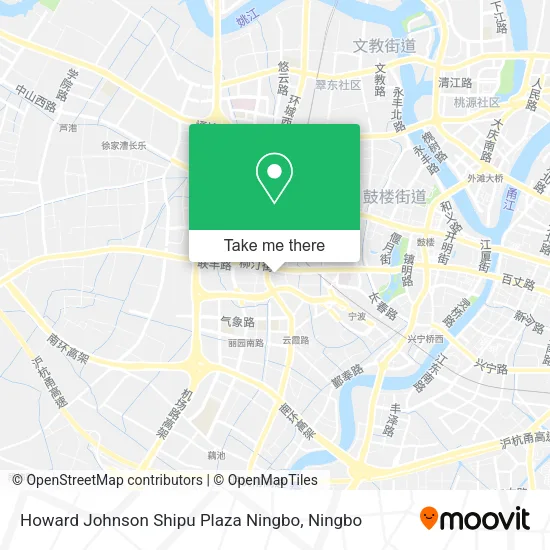 Howard Johnson Shipu Plaza Ningbo map