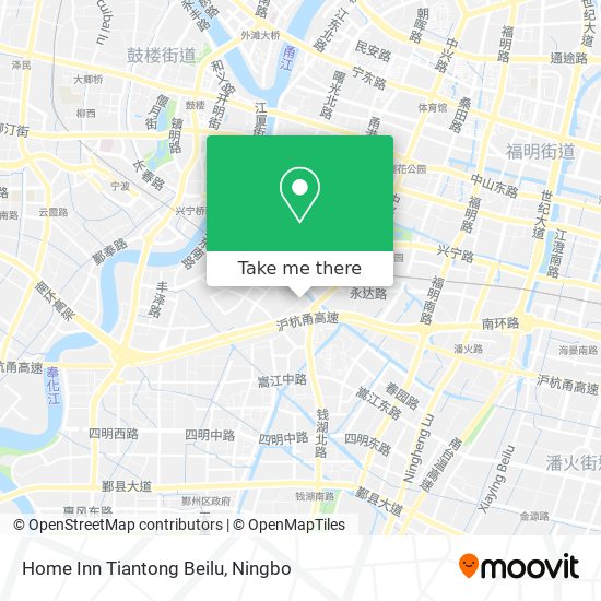 Home Inn Tiantong Beilu map