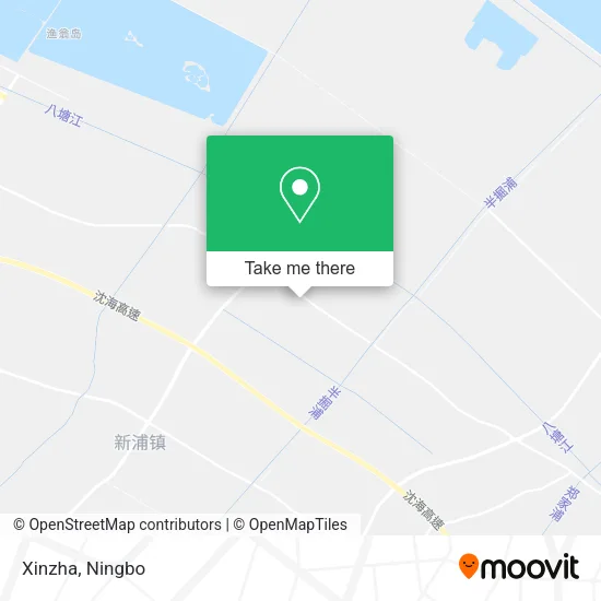 Xinzha map