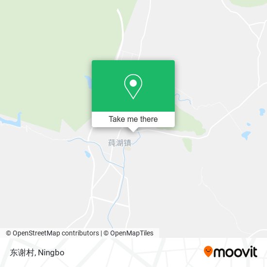 东谢村 map