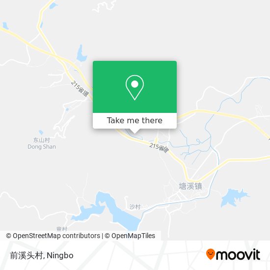 前溪头村 map