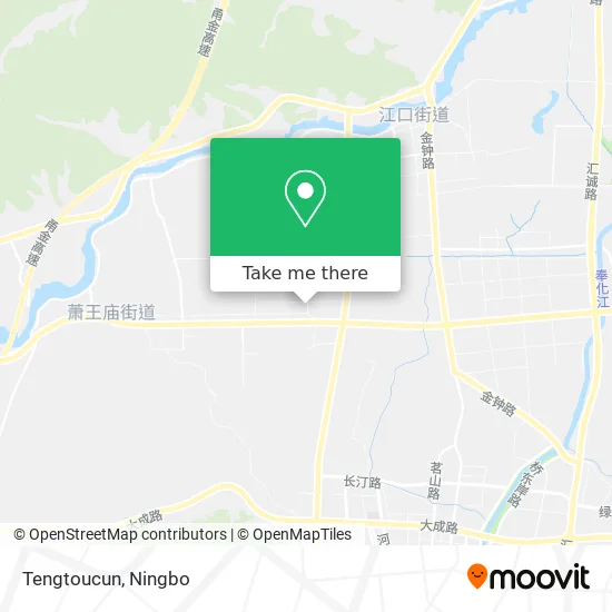 Tengtoucun map