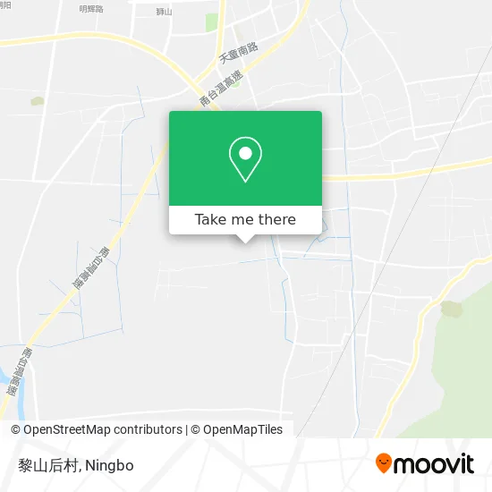 黎山后村 map
