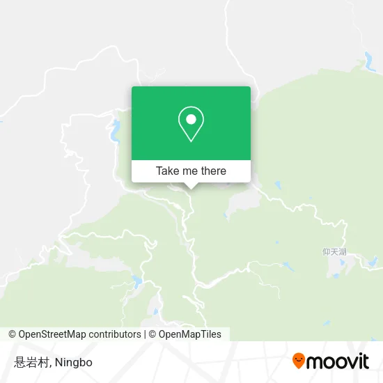 悬岩村 map