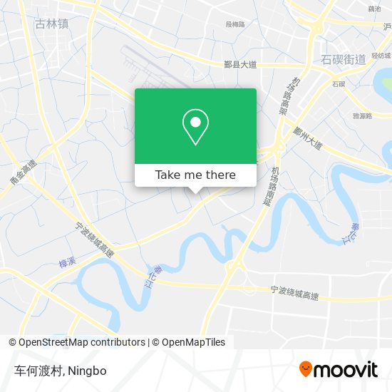车何渡村 map