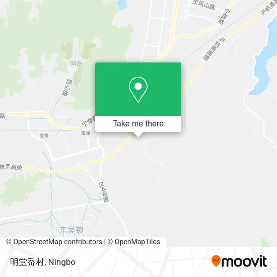 明堂岙村 map