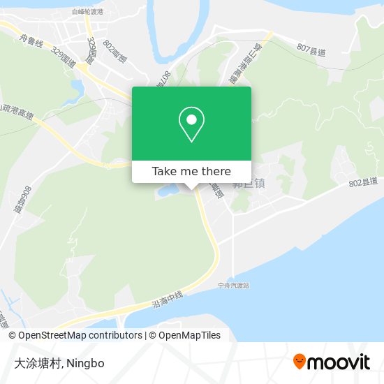 大涂塘村 map
