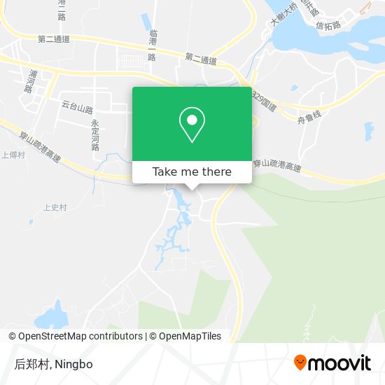 后郑村 map