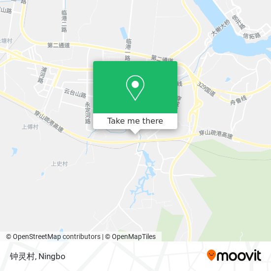 钟灵村 map