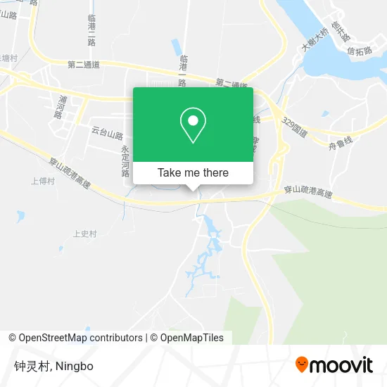 钟灵村 map