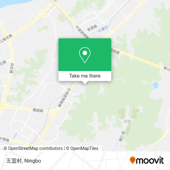 五盟村 map