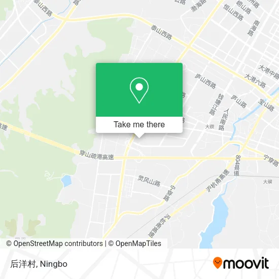 后洋村 map