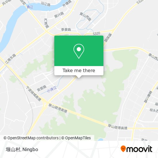 堰山村 map