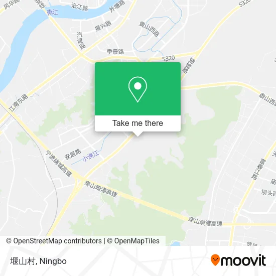 堰山村 map