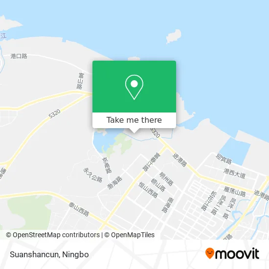 Suanshancun map
