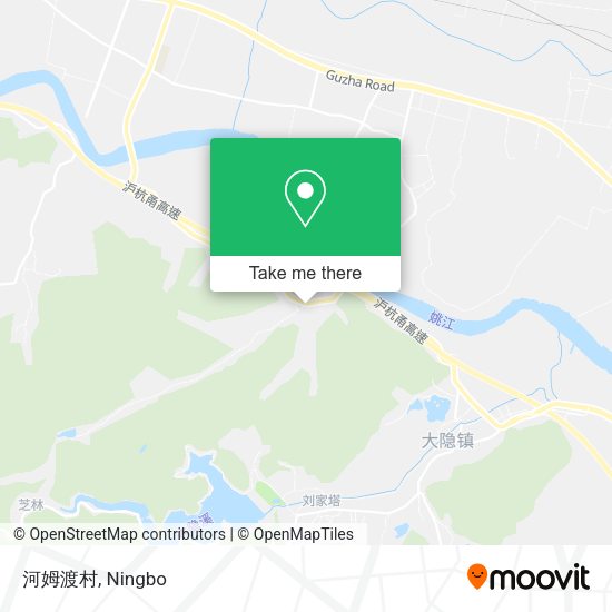 河姆渡村 map