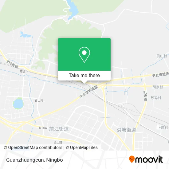 Guanzhuangcun map