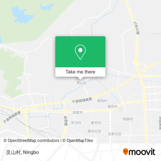 灵山村 map