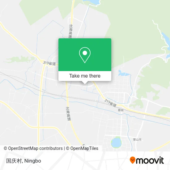 国庆村 map