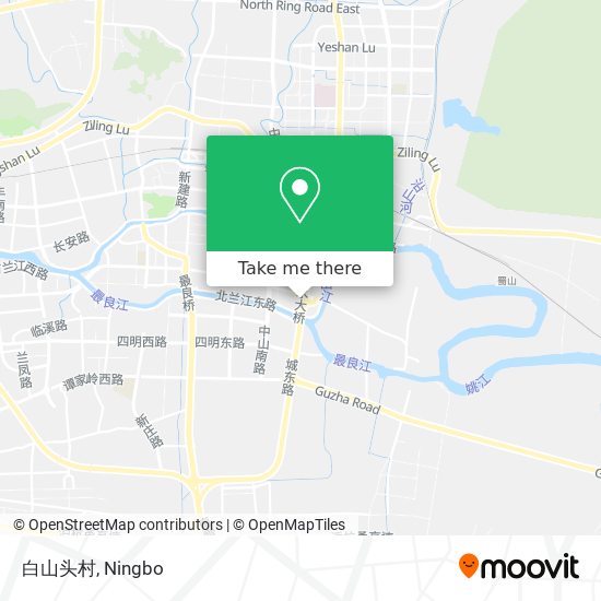 白山头村 map