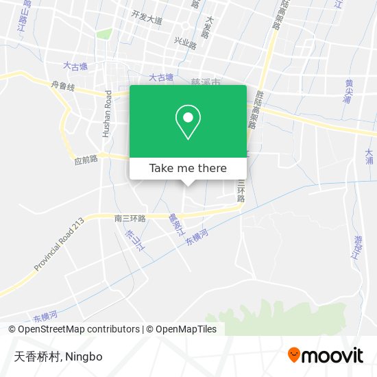 天香桥村 map