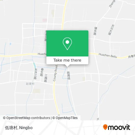 低塘村 map