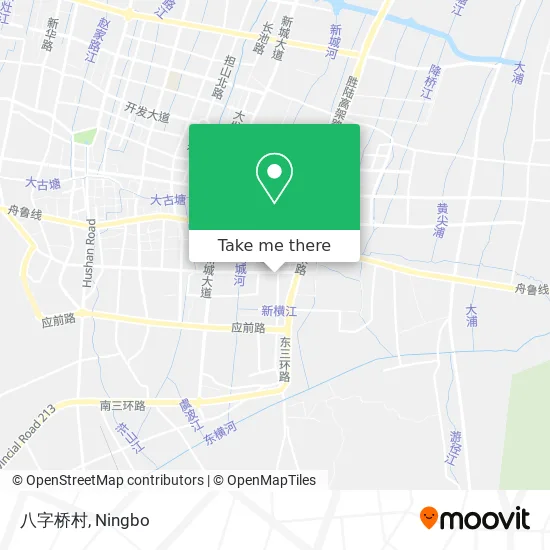 八字桥村 map