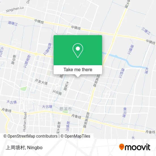 上周塘村 map