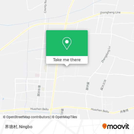 界塘村 map