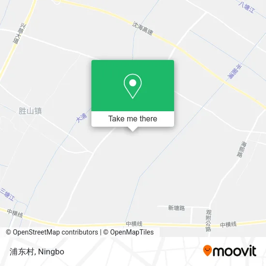 浦东村 map