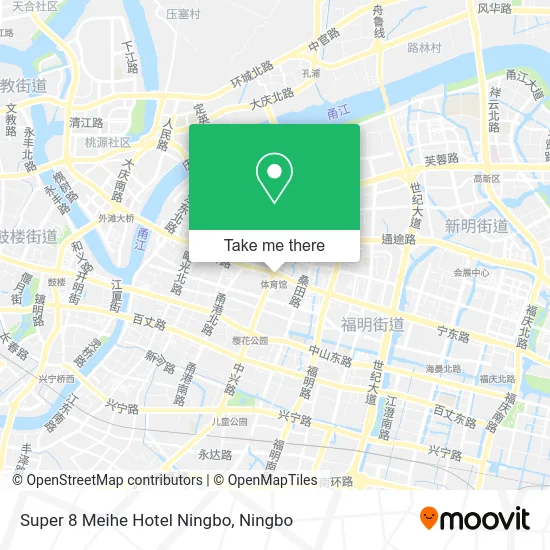 Super 8 Meihe Hotel Ningbo map