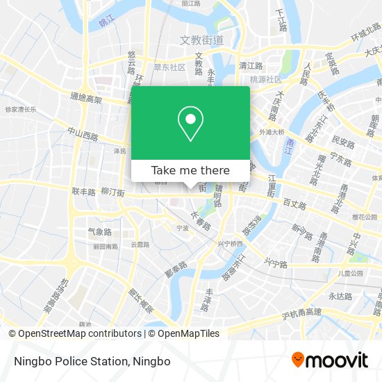 Ningbo Police Station map