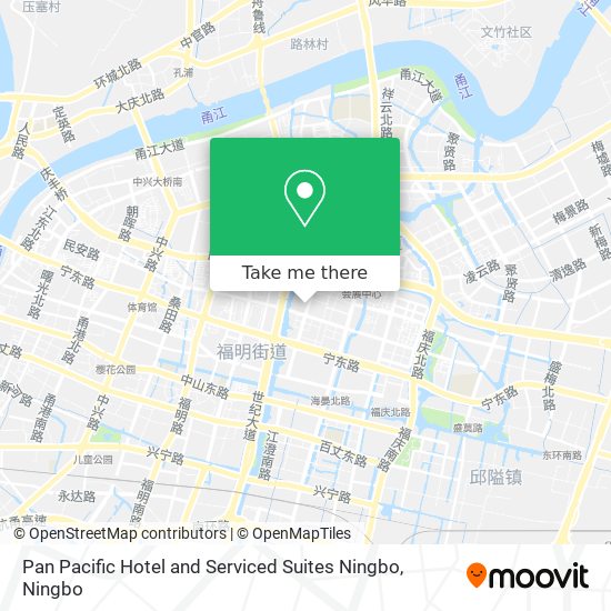 Pan Pacific Hotel and Serviced Suites Ningbo map