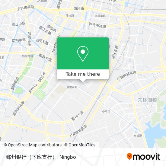 鄞州银行（下应支行） map