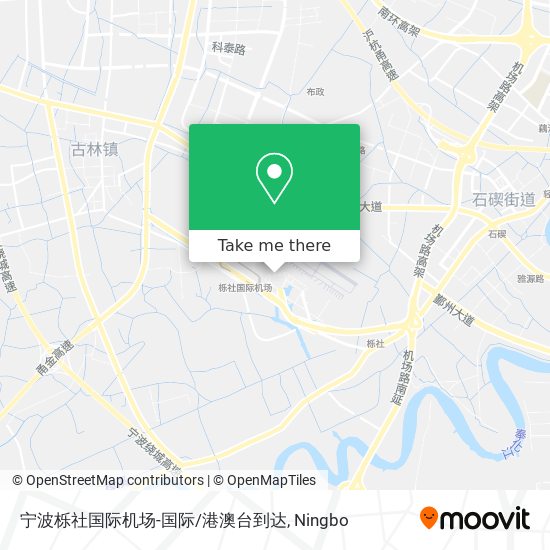 宁波栎社国际机场-国际/港澳台到达 map