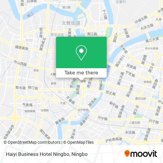 Haiyi Business Hotel Ningbo map