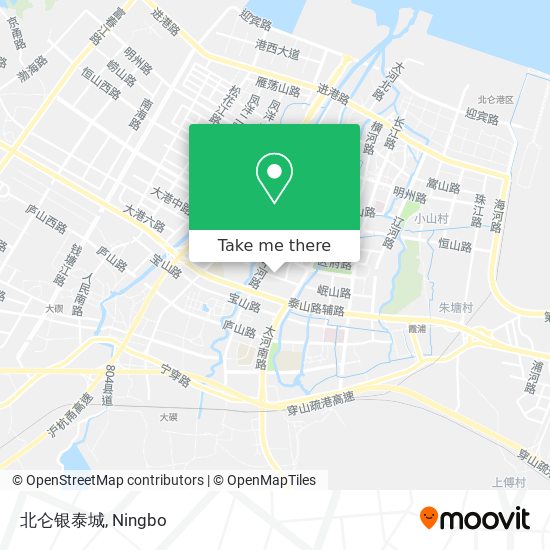 北仑银泰城 map