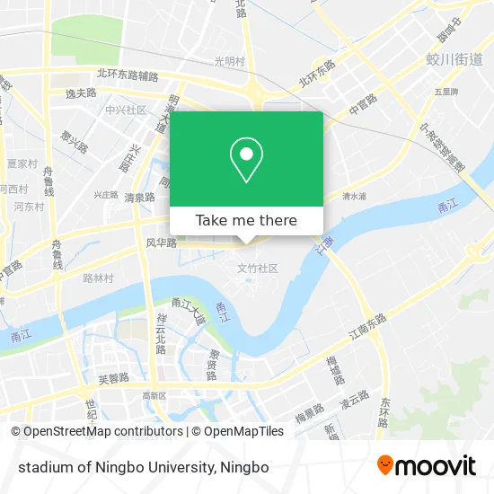 stadium of Ningbo University map