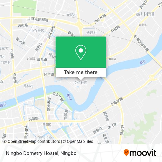 Ningbo Dometry Hostel map