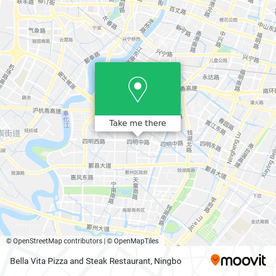 Bella Vita Pizza and Steak Restaurant map