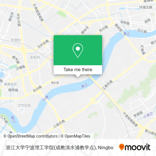 浙江大学宁波理工学院(成教清水浦教学点) map