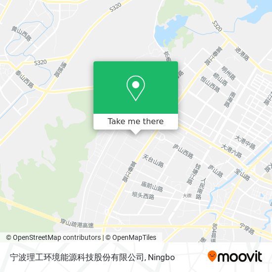 宁波理工环境能源科技股份有限公司 map